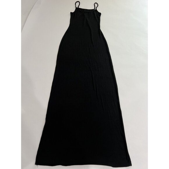 BUMPSUIT Ribbed Maxi Dress in Black - Picture 2 of 3